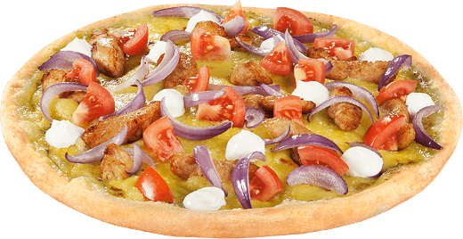 Pizza Grasgrün