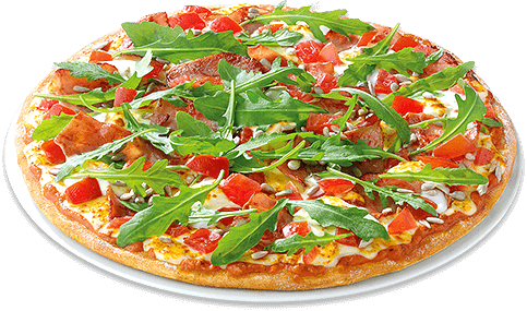 Pizza Grasgrün