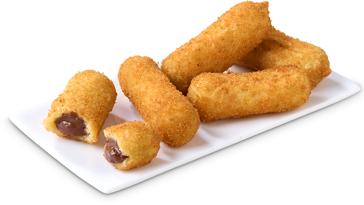 Dessert Nuss Nougat Röllchen